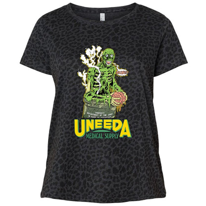 Ladies Curvy Jersey - QUF2J16R - Black Leopard - 11