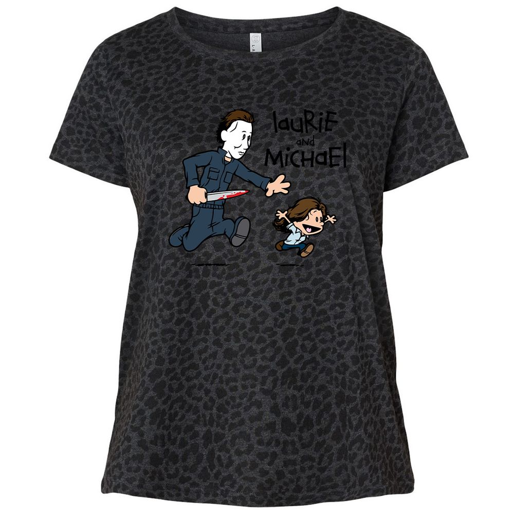 Ladies Curvy Jersey - A4SUV2S3 - Black Leopard - 11