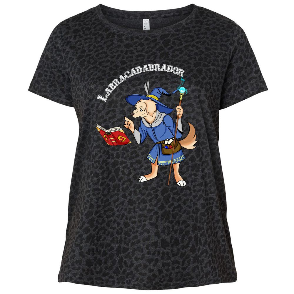 Ladies Curvy Jersey - EX6VNUWU - Black Leopard - 11