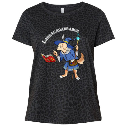 Ladies Curvy Jersey - EX6VNUWU - Black Leopard - 11