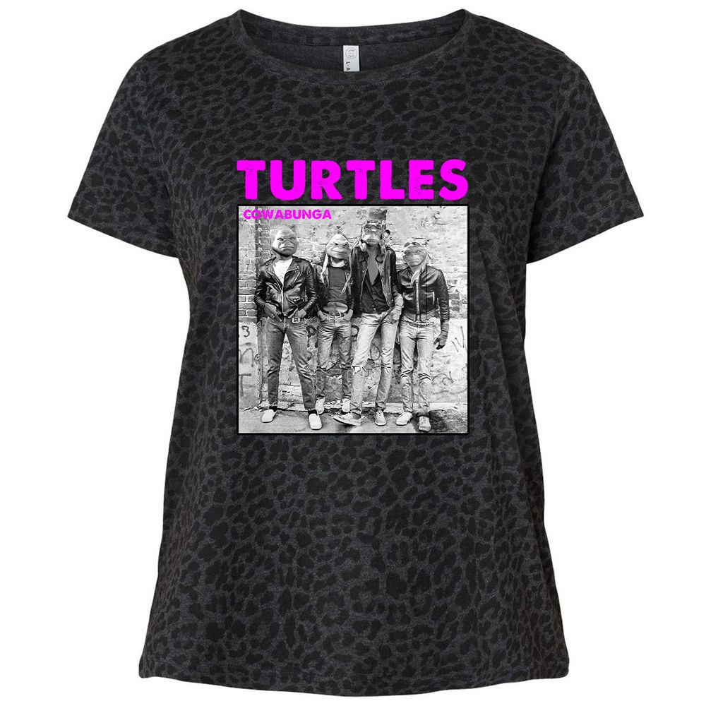 Ladies Curvy Jersey - 4BAK9FGC - Black Leopard - 11