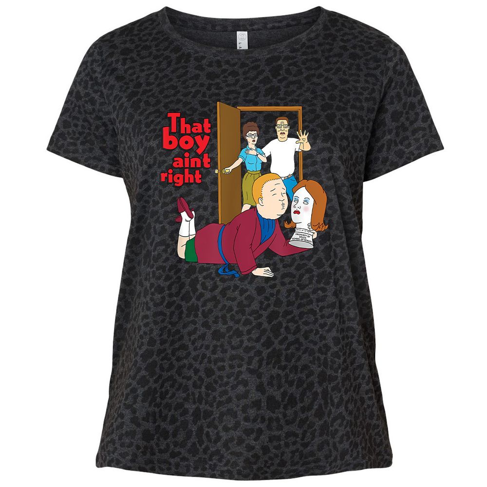 Ladies Curvy Jersey - P7WPNGS6 - Black Leopard - 11