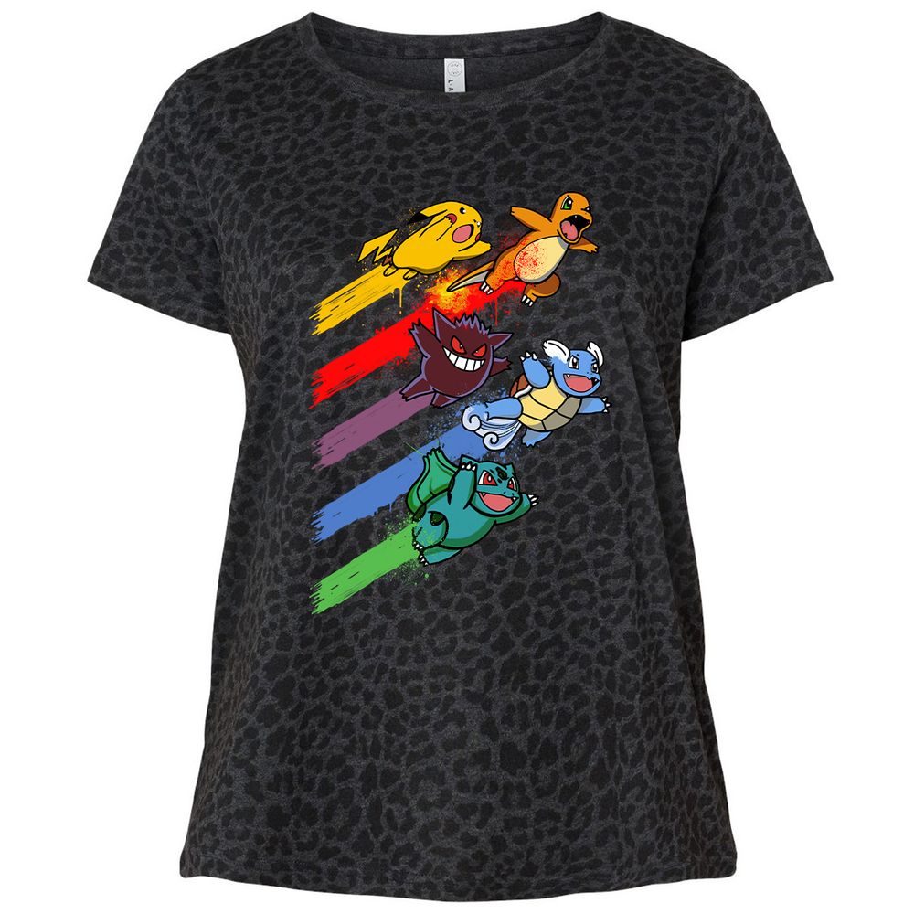 Ladies Curvy Jersey - 1E7LVCLP - Black Leopard - 11