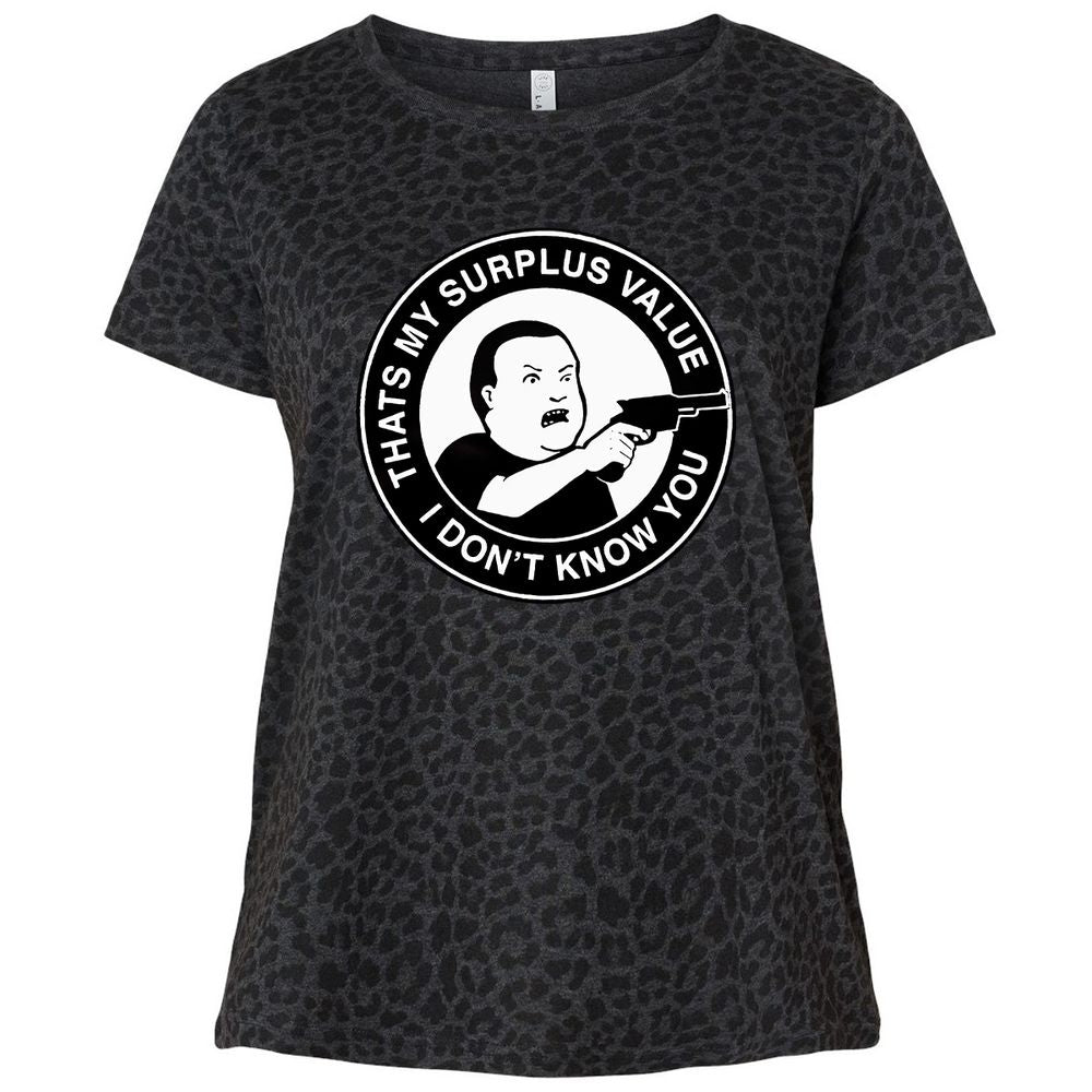 Ladies Curvy Jersey - 2LK86HTK - Black Leopard - 11