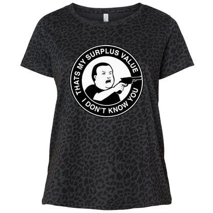 Ladies Curvy Jersey - 2LK86HTK - Black Leopard - 11