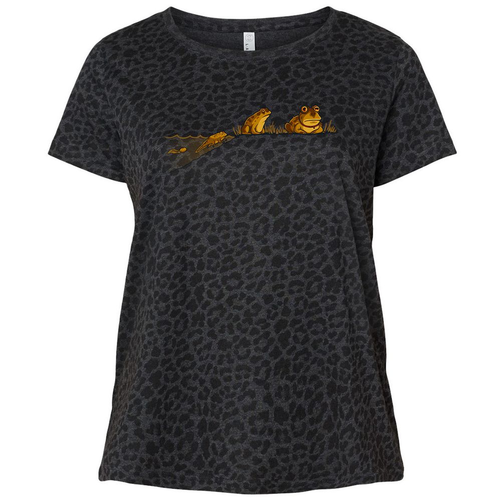 Ladies Curvy Jersey - HDN1FJYV - Black Leopard - 11