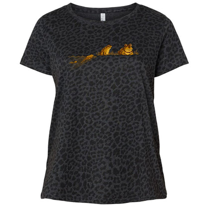 Ladies Curvy Jersey - HDN1FJYV - Black Leopard - 11