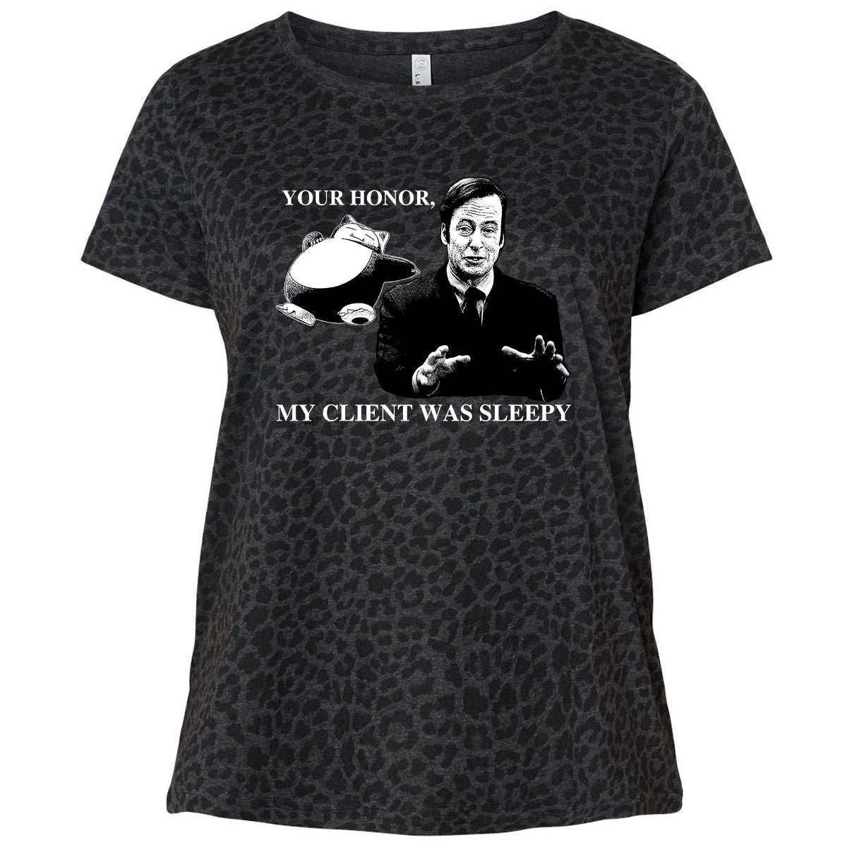 Ladies Curvy Jersey - 3LX8CVMY - Black Leopard - 11