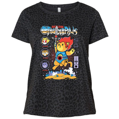 Ladies Curvy Jersey - AKNKJWJE - Black Leopard - 11