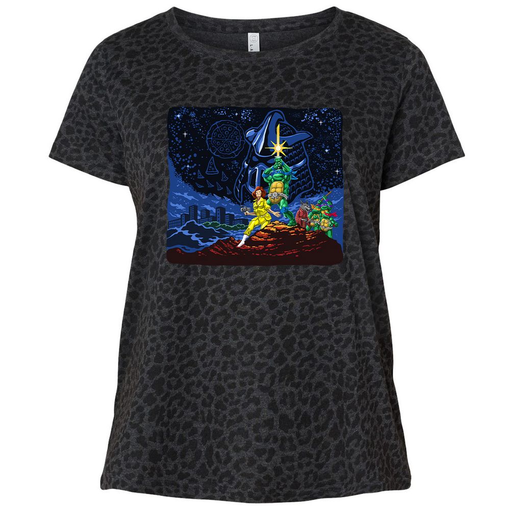 Ladies Curvy Jersey - GRCG4Y2P - Black Leopard - 11