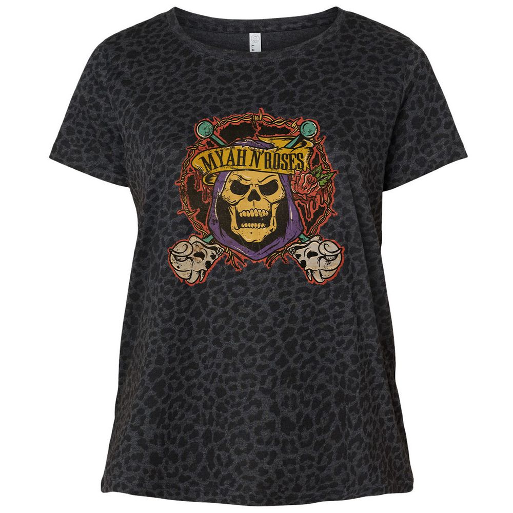 Ladies Curvy Jersey - 5H7RJ79B - Black Leopard - 11