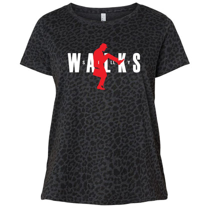 Ladies Curvy Jersey - UCG2ZL5E - Black Leopard - 11