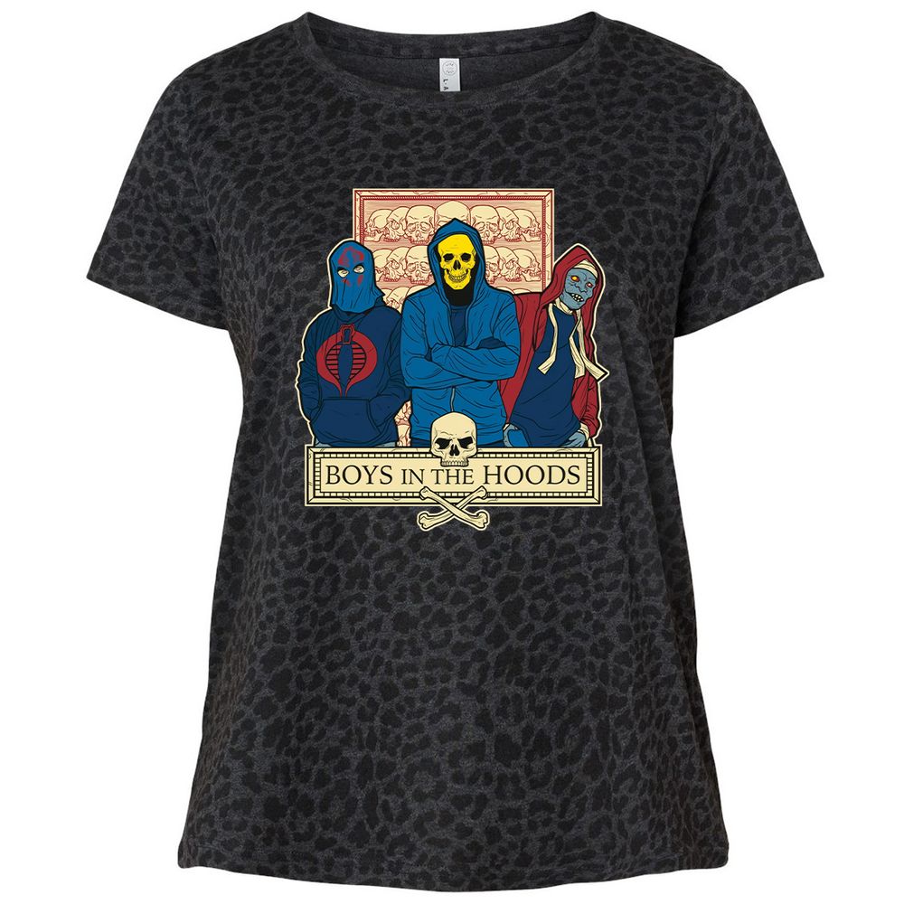 Ladies Curvy Jersey - RLFJTKRT - Black Leopard - 11