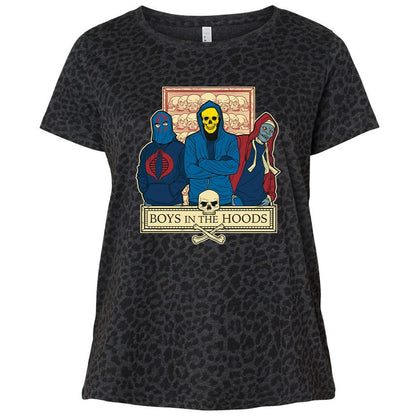 Ladies Curvy Jersey - RLFJTKRT - Black Leopard - 11