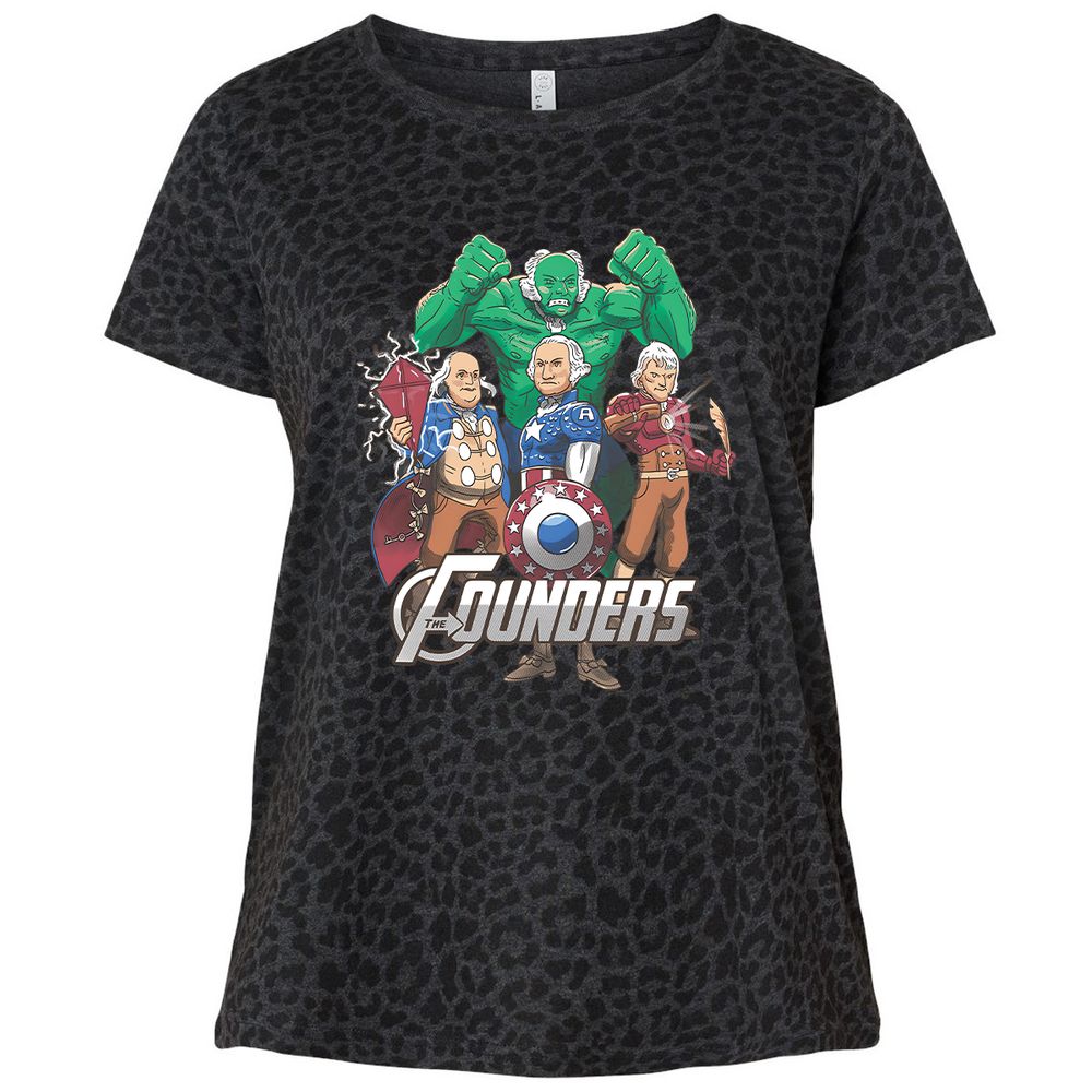 Ladies Curvy Jersey - 3UL3K4NZ - Black Leopard - 11