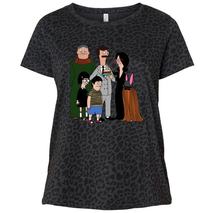 Ladies Curvy Jersey - Q2YSVAG3 - Black Leopard - 11