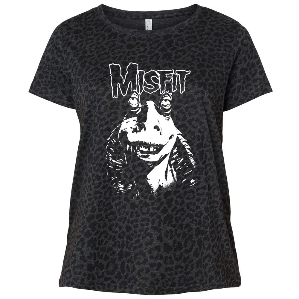 Ladies Curvy Jersey - JBBZDVL5 - Black Leopard - 11