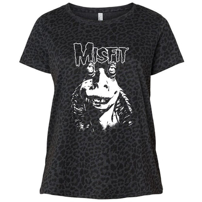 Ladies Curvy Jersey - JBBZDVL5 - Black Leopard - 11