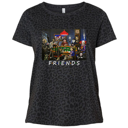 Ladies Curvy Jersey - YGCHH87G - Black Leopard - 11