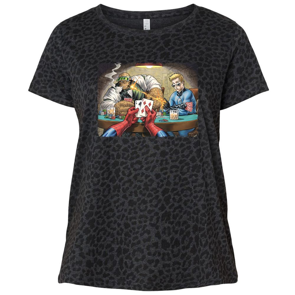 Ladies Curvy Jersey - RA4488JA - Black Leopard - 11