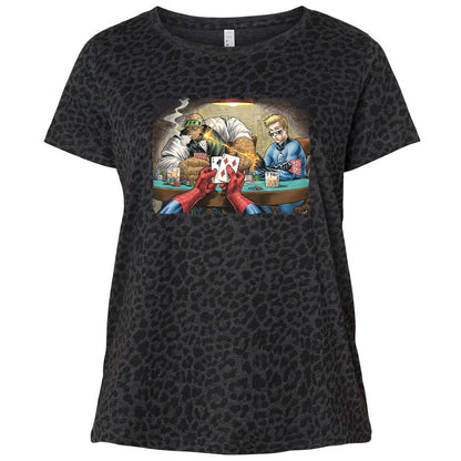 Ladies Curvy Jersey - RA4488JA - Black Leopard - 11