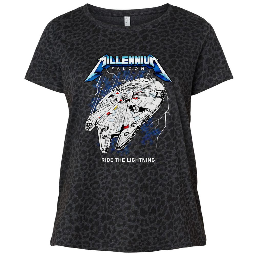 Ladies Curvy Jersey - EZ6KAG41 - Black Leopard - 11