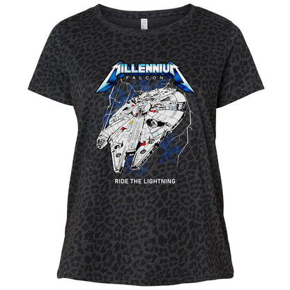 Ladies Curvy Jersey - EZ6KAG41 - Black Leopard - 11