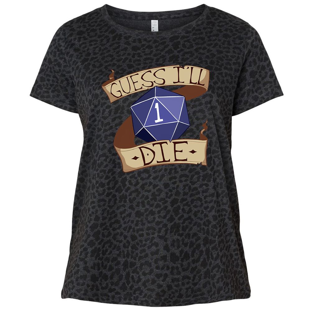 Ladies Curvy Jersey - VP2RC7VT - Black Leopard - 11