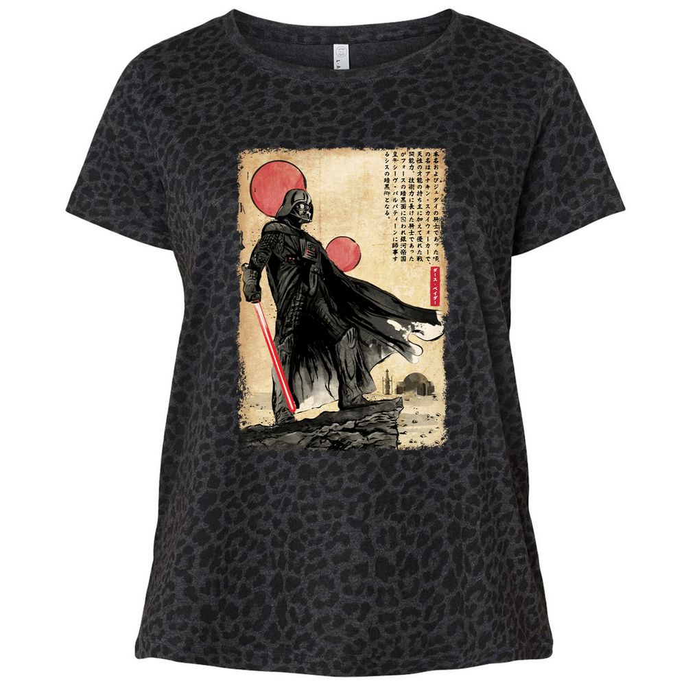 Ladies Curvy Jersey - J9H81GYJ - Black Leopard - 11