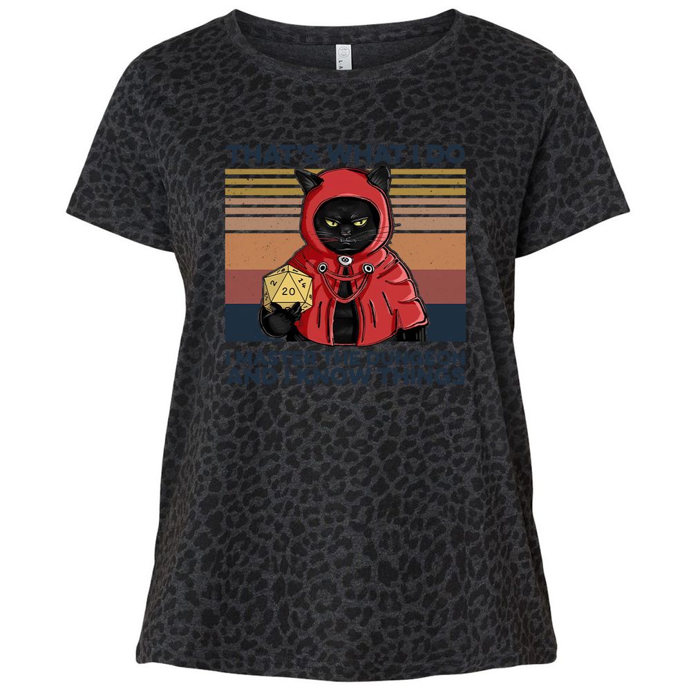 Ladies Curvy Jersey - 61QU1PJZ - Black Leopard - 11