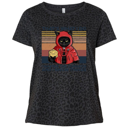 Ladies Curvy Jersey - 61QU1PJZ - Black Leopard - 11