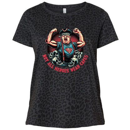 Ladies Curvy Jersey - ZY69AXLD - Black Leopard - 11