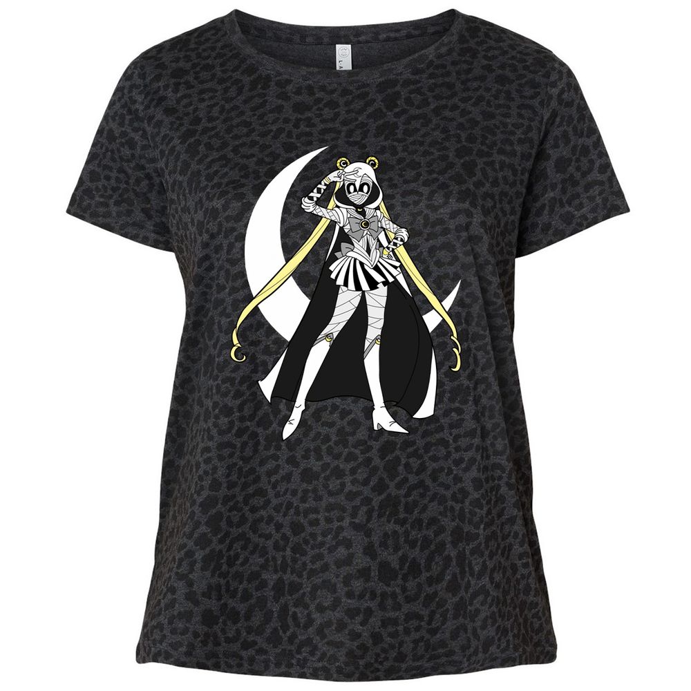 Ladies Curvy Jersey - 3EGUVG3G - Black Leopard - 11