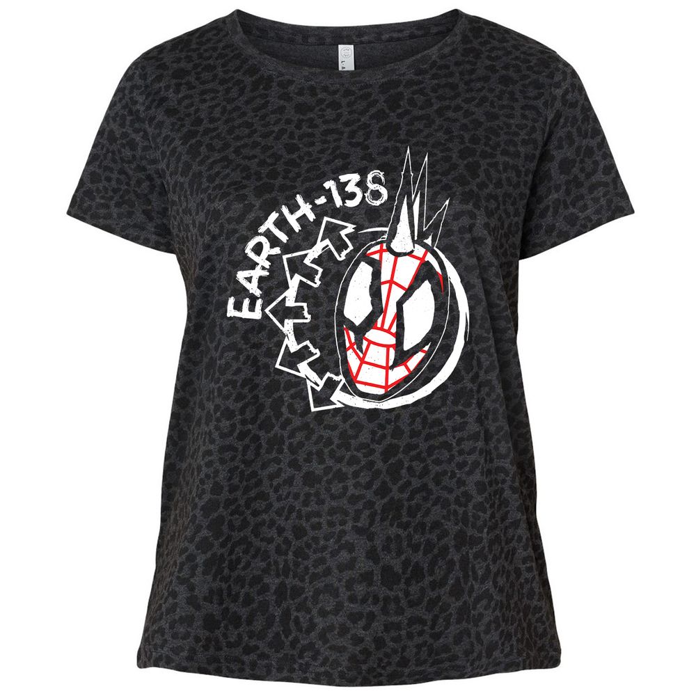 Ladies Curvy Jersey - H2XGDNYP - Black Leopard - 11