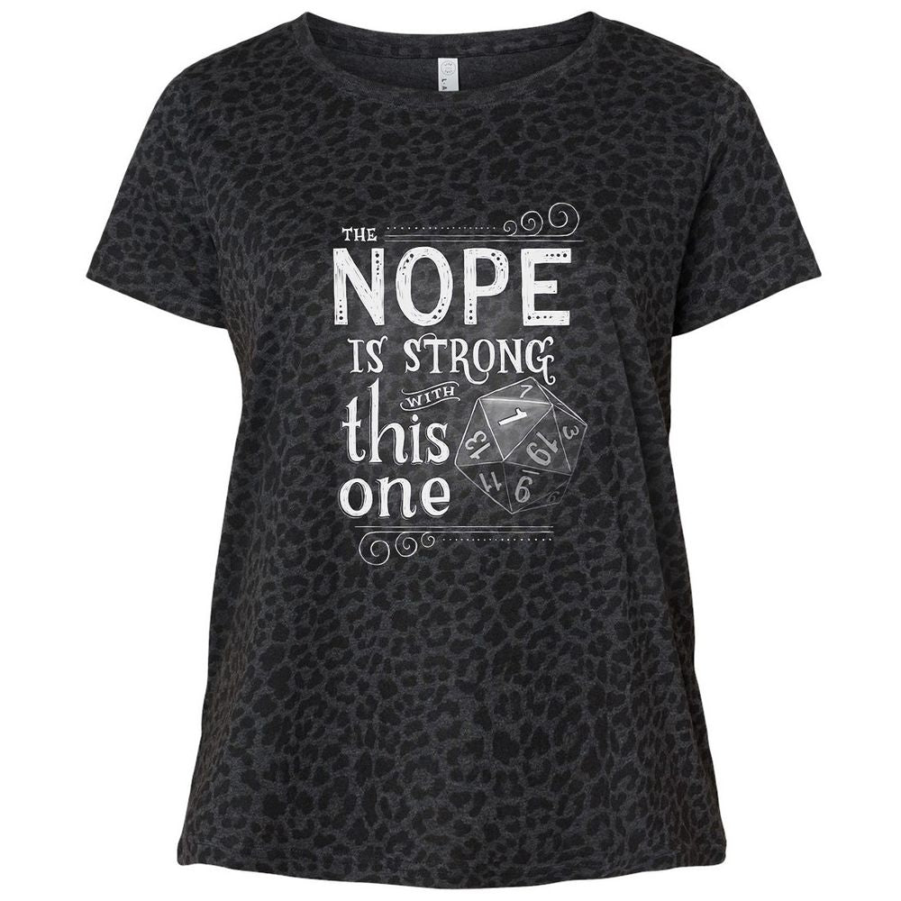 Ladies Curvy Jersey - P4Y6TXZW - Black Leopard - 11