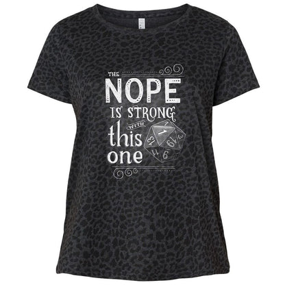 Ladies Curvy Jersey - P4Y6TXZW - Black Leopard - 11