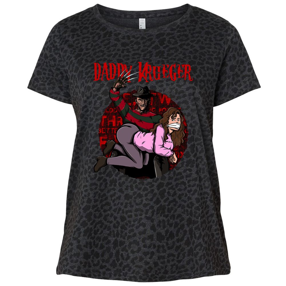 Ladies Curvy Jersey - M6K3QEZC - Black Leopard - 11