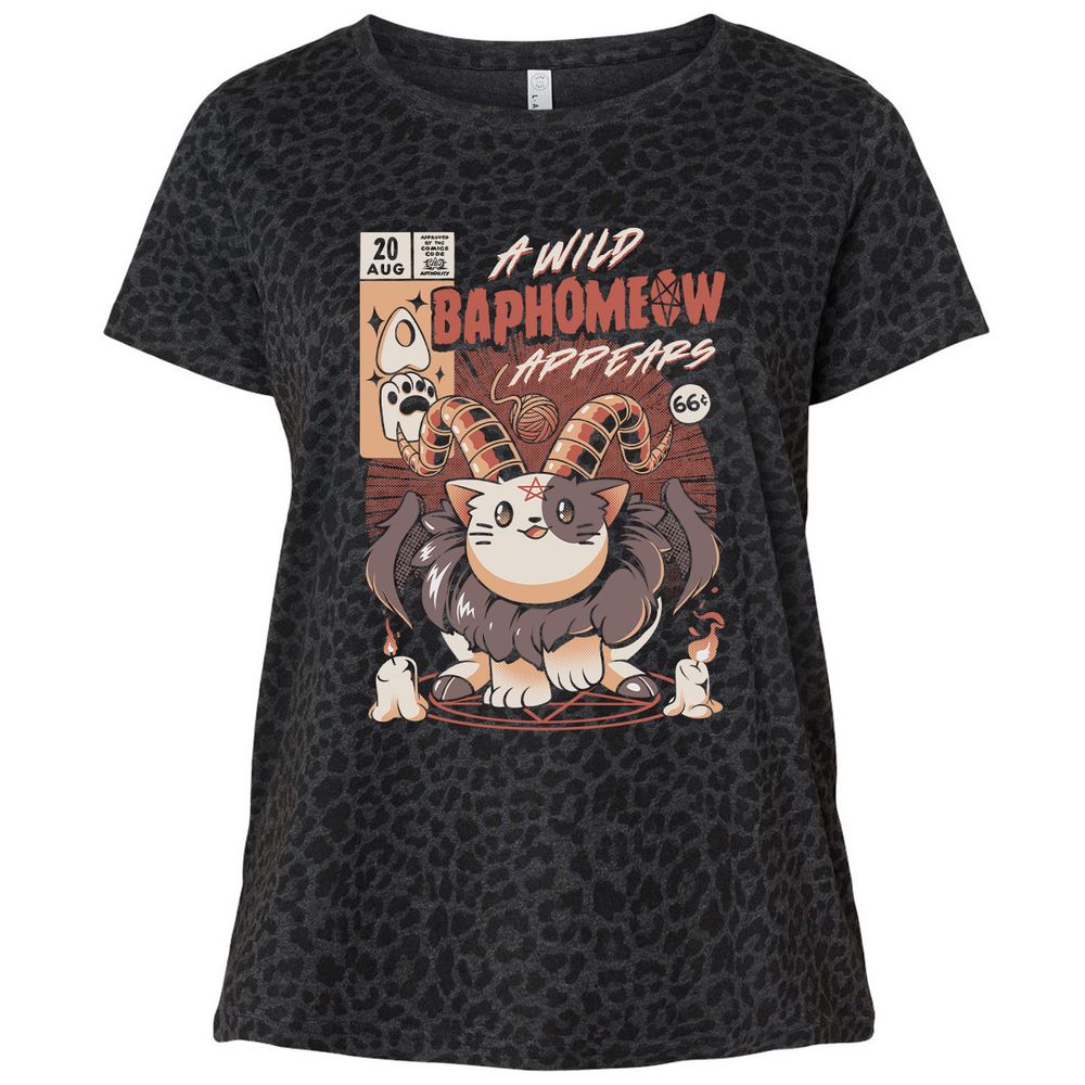 Ladies Curvy Jersey - W3V5A8FD - Black Leopard - 11