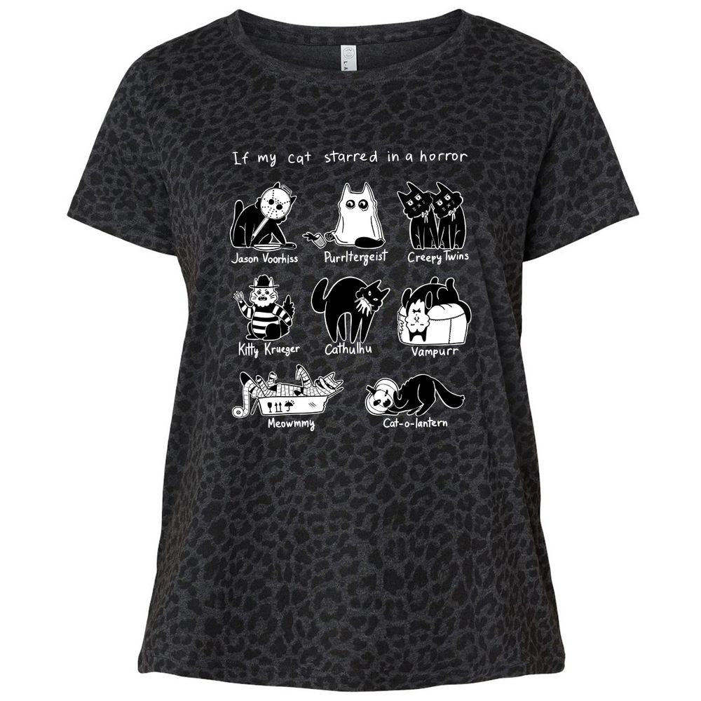 Ladies Curvy Jersey - GNR8XWEB - Black Leopard - 11