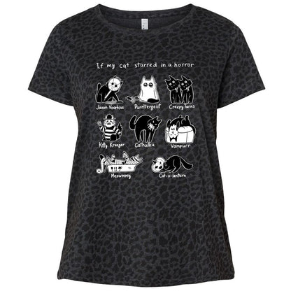 Ladies Curvy Jersey - GNR8XWEB - Black Leopard - 11