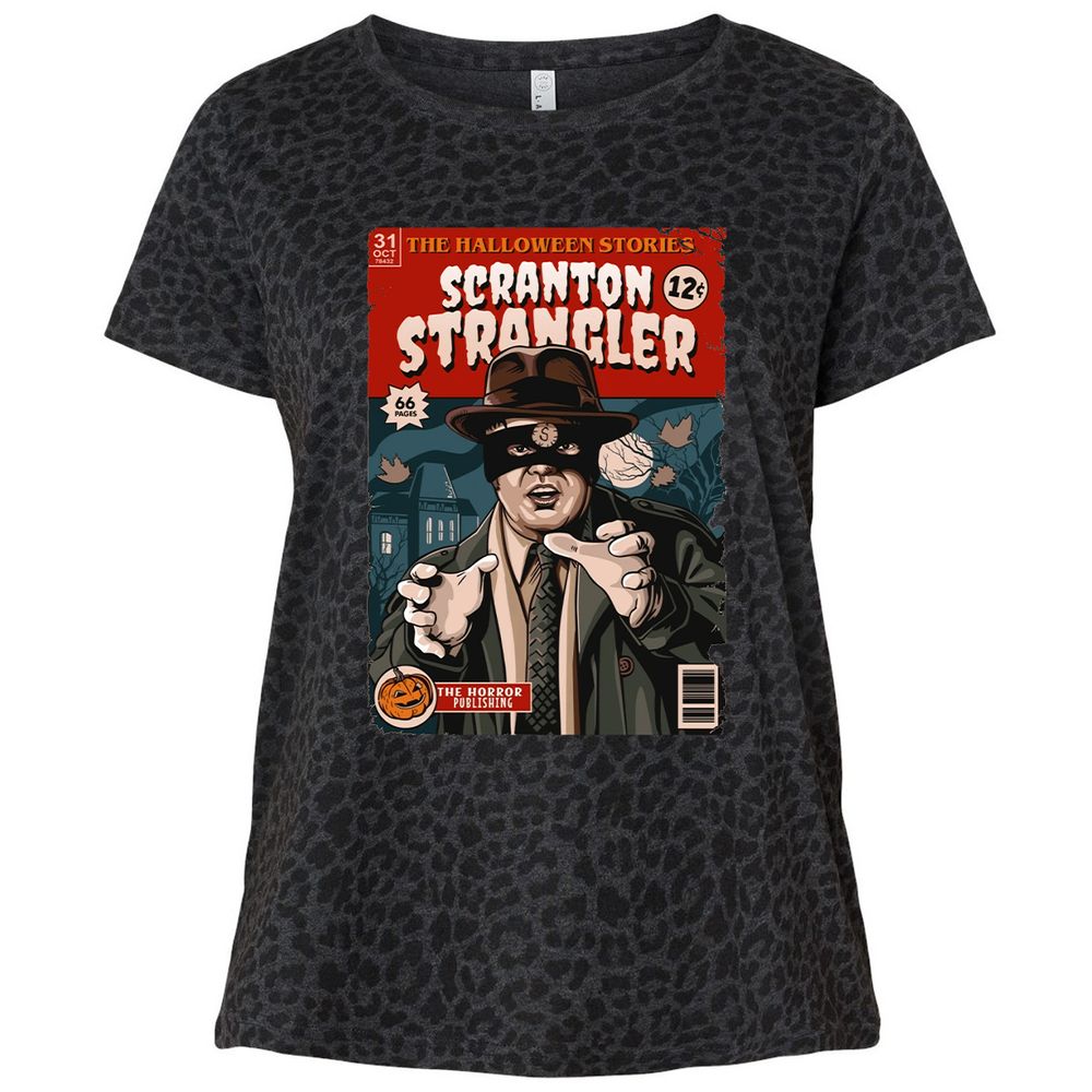 Ladies Curvy Jersey - QAT4GAZC - Black Leopard - 11