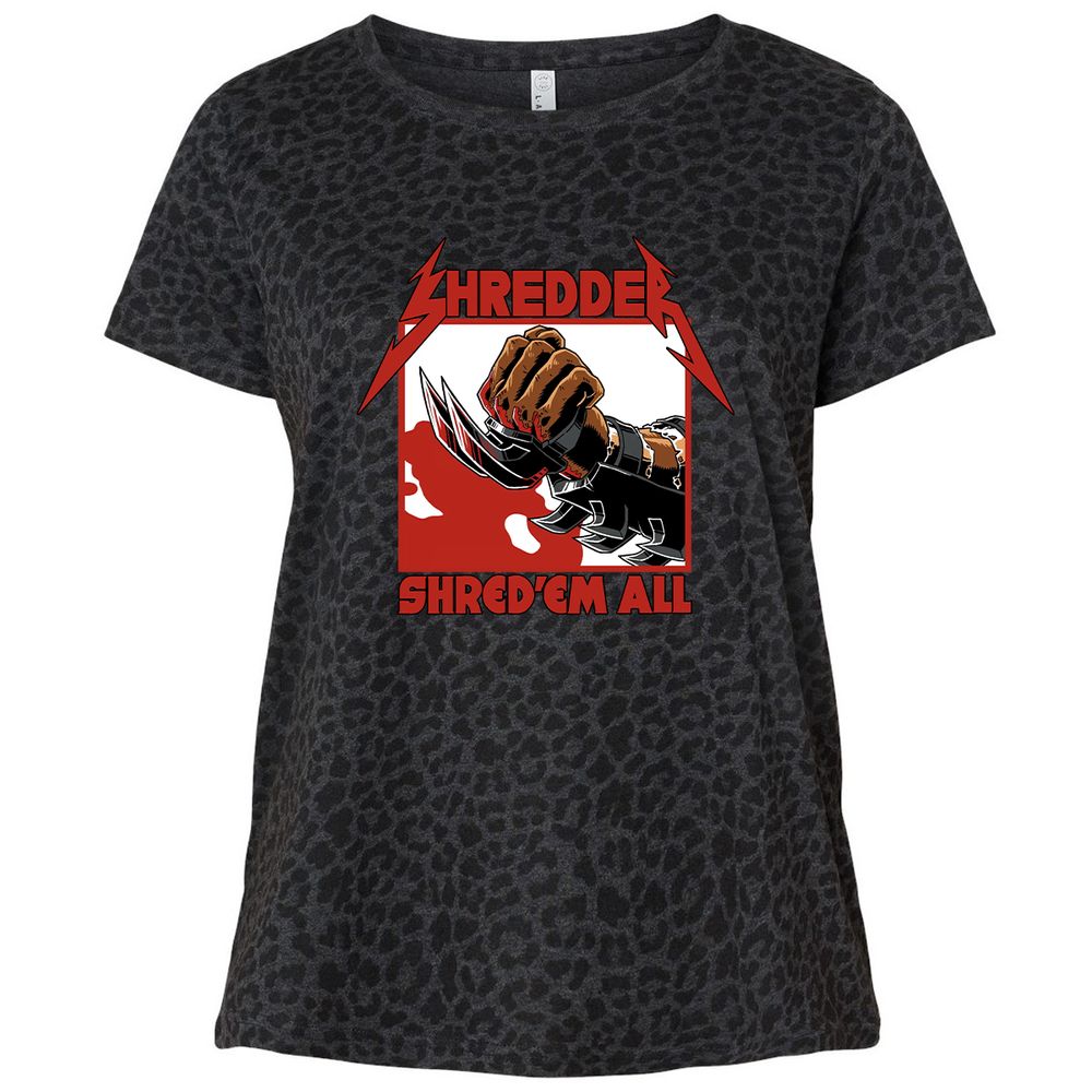 Ladies Curvy Jersey - X9RNMBTH - Black Leopard - 11