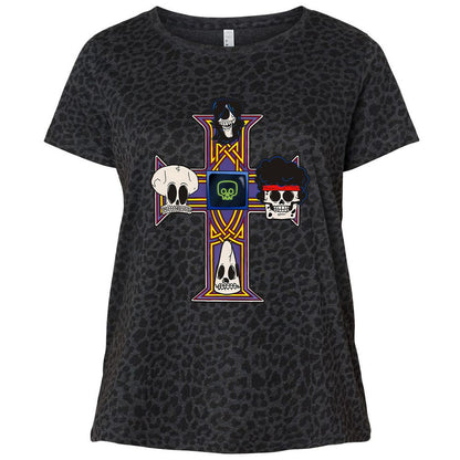 Ladies Curvy Jersey - CFHTS83V - Black Leopard - 11