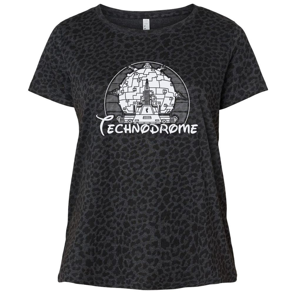 Ladies Curvy Jersey - AMWE1Q9Q - Black Leopard - 11