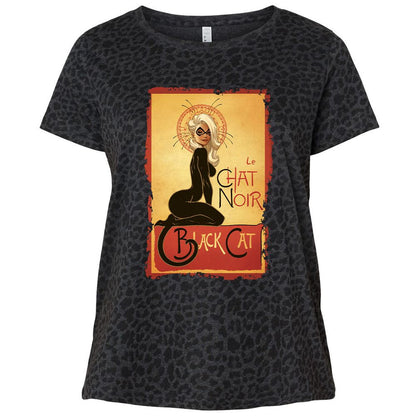 Ladies Curvy Jersey - HUX56ACY - Black Leopard - 11