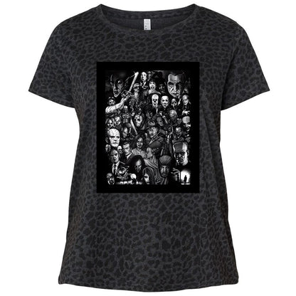 Ladies Curvy Jersey - J5DN6WE2 - Black Leopard - 11