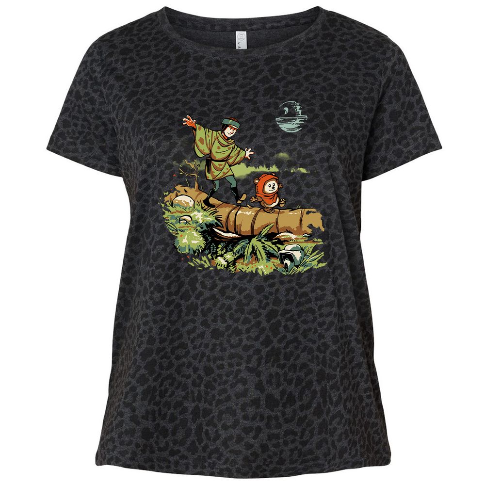 Ladies Curvy Jersey - M2HLDJ8G - Black Leopard - 11