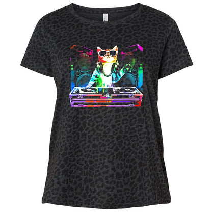 Ladies Curvy Jersey - 4JJZ56GU - Black Leopard - 11