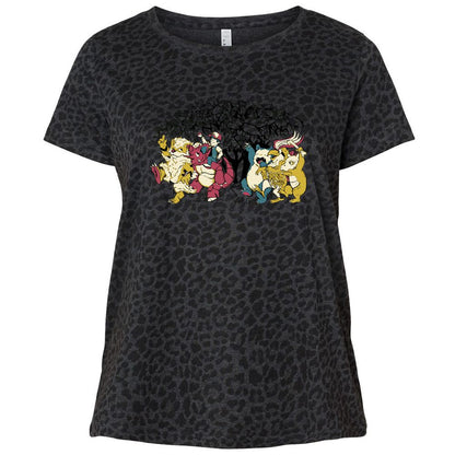 Ladies Curvy Jersey - 2GG3CN73 - Black Leopard - 11