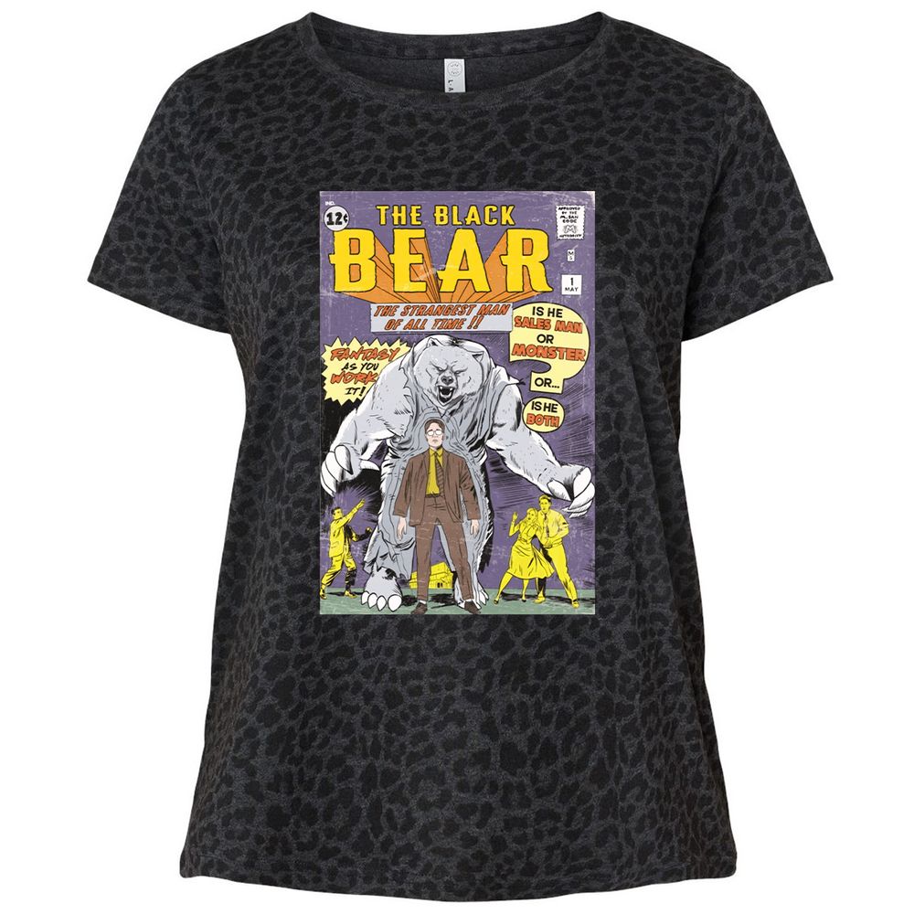 Ladies Curvy Jersey - 1R18Q4TZ - Black Leopard - 11